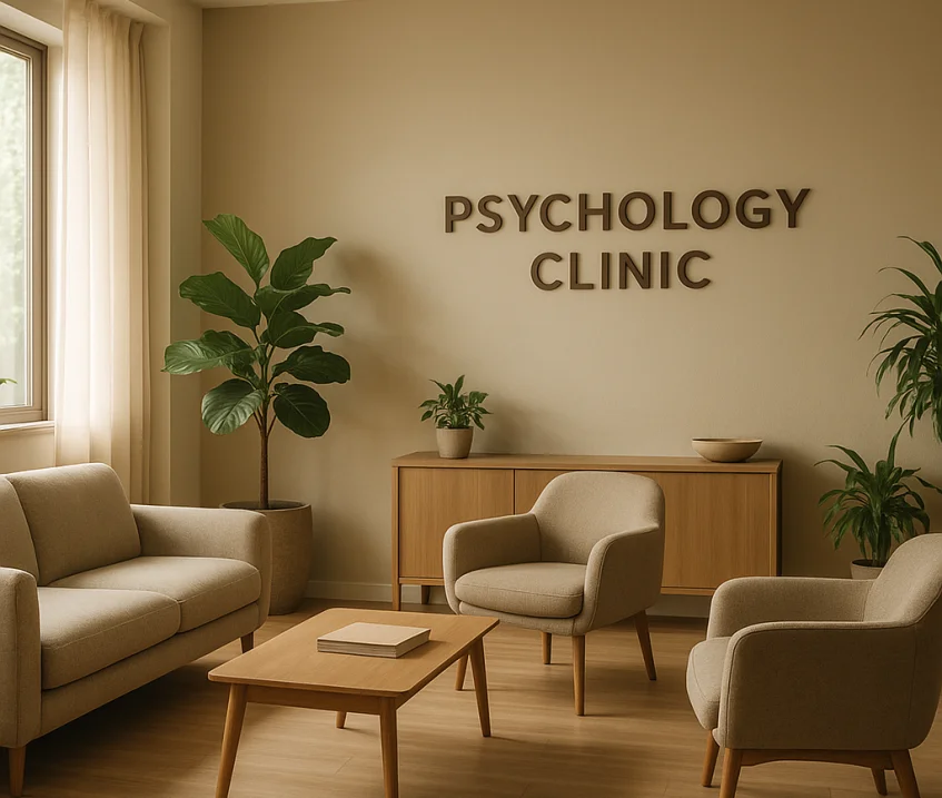 Psikoloji sembolü ve dijital teknoloji ikonları